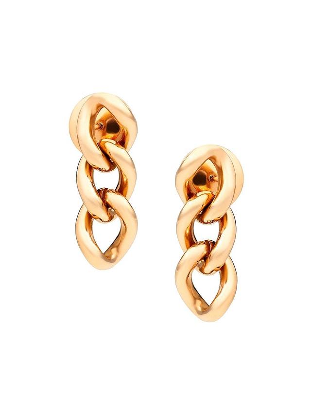 Womens Catene 18K Rose Gold Chain Link Earrings Product Image