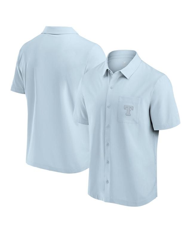 Fanatics Mens Light Blue Texas Rangers Front Office Button-Up Shirt Product Image