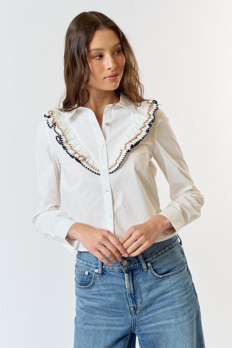 Alexa Ruffle Shirt Product Image