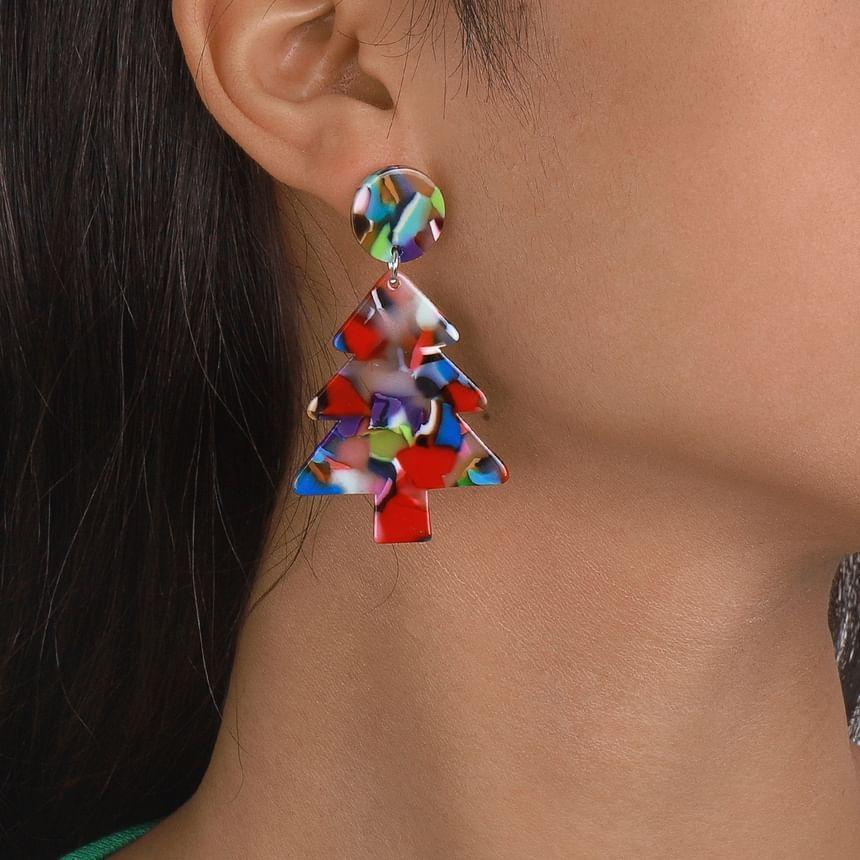 Christmas Tree Drop Earring Product Image