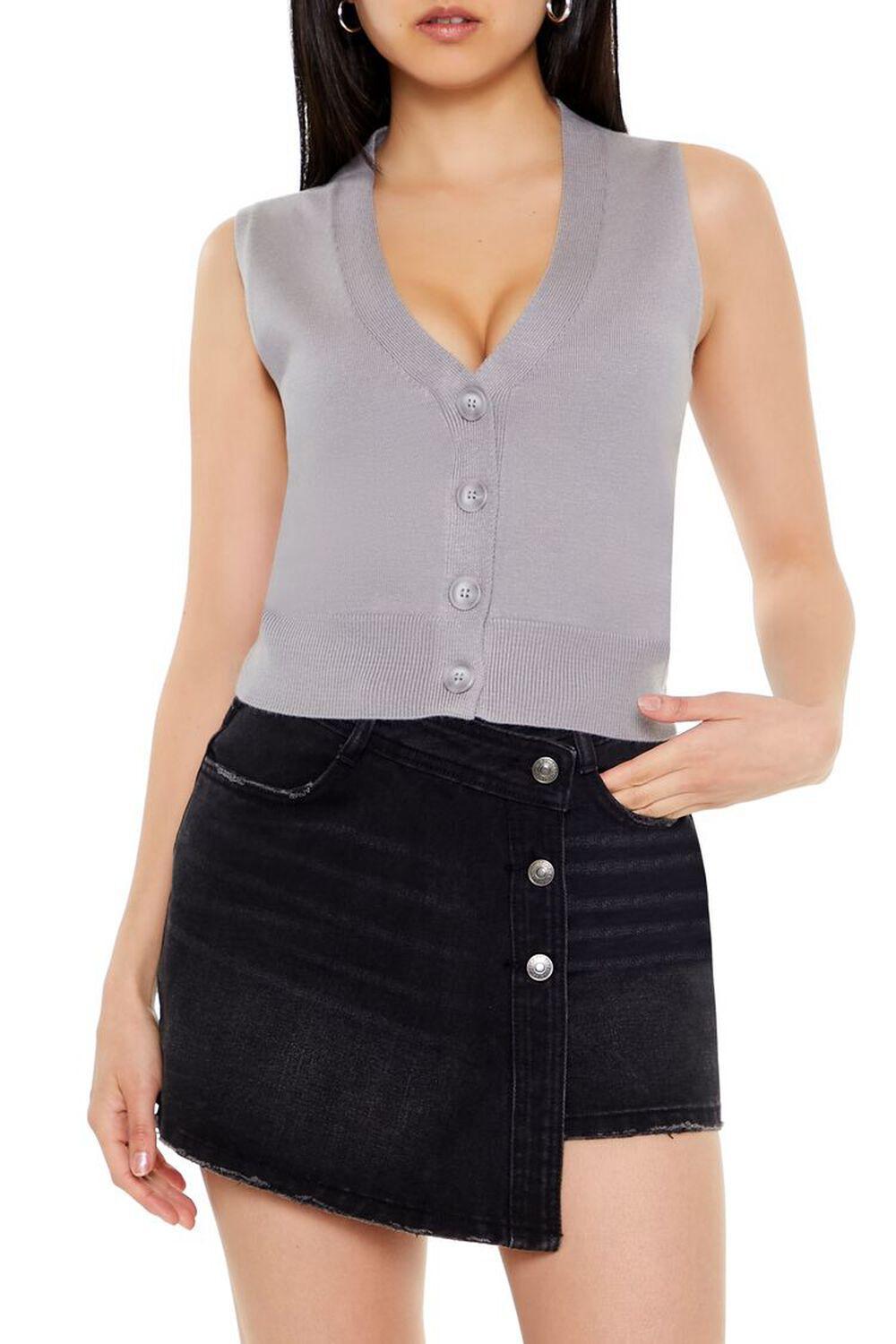 Button-Up Sweater Vest | Forever 21 Product Image