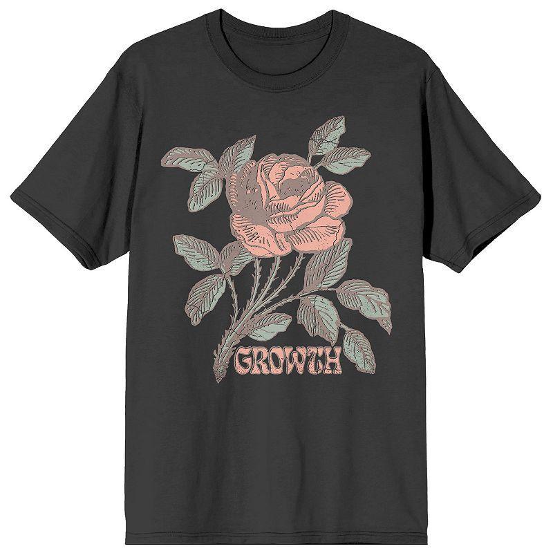 Mens Vintage Rose Positive Graphic Tee Product Image