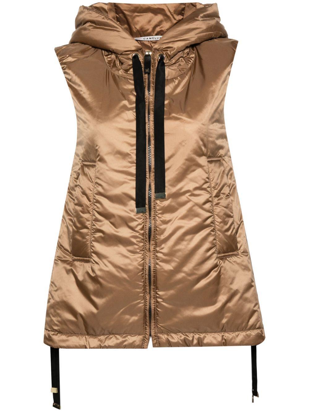 MAX MARA Greengo Padded Gilet In Brown Product Image