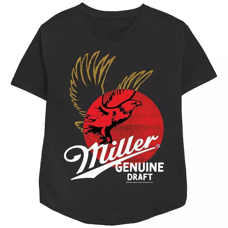 Womens Miller Genuine Draft Relaxed Fit Graphic Tee Pink Product Image