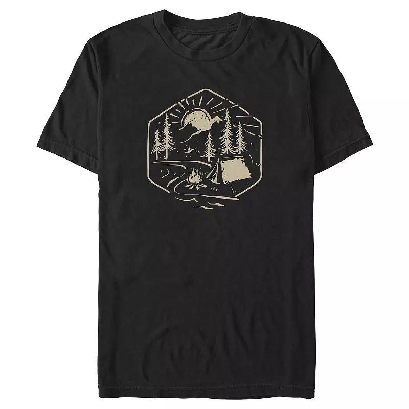 Big & Tall Mountain Camp Site Graphic Tee, Mens Product Image