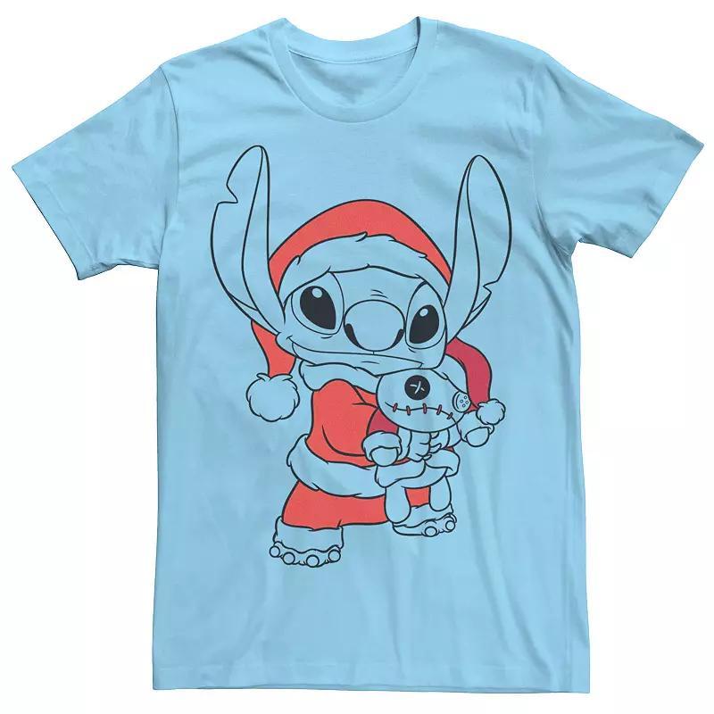 Disneys Lilo & Stitch Mens Christmas Stitch Santa Claus Portrait Tee Product Image