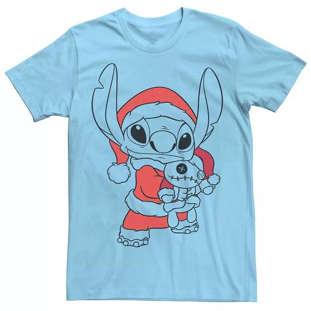 Mens Disney Lilo & Stitch Christmas Stitch Santa Claus Portrait Tee Product Image