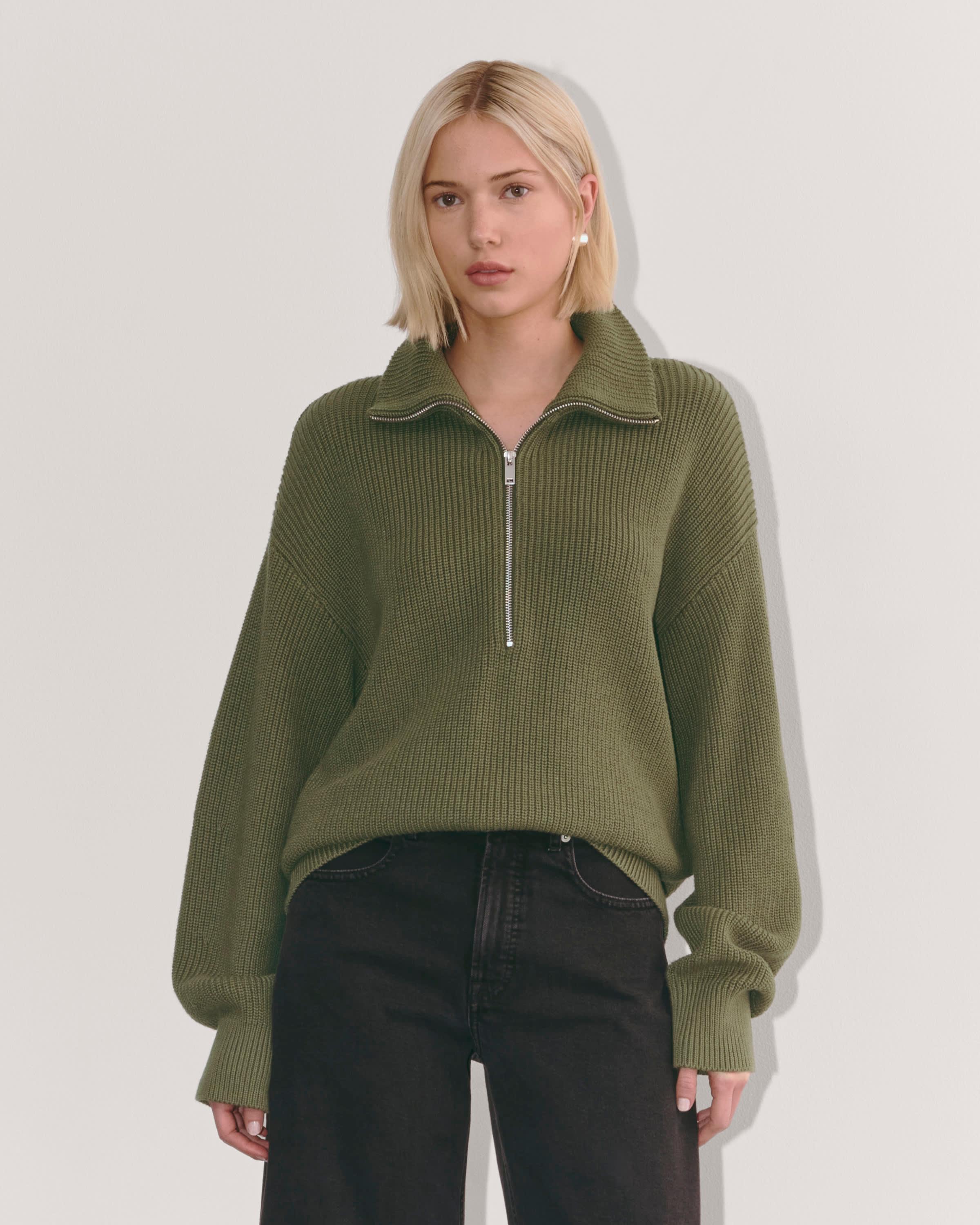 The Half-Zip in Everyday Cotton Product Image