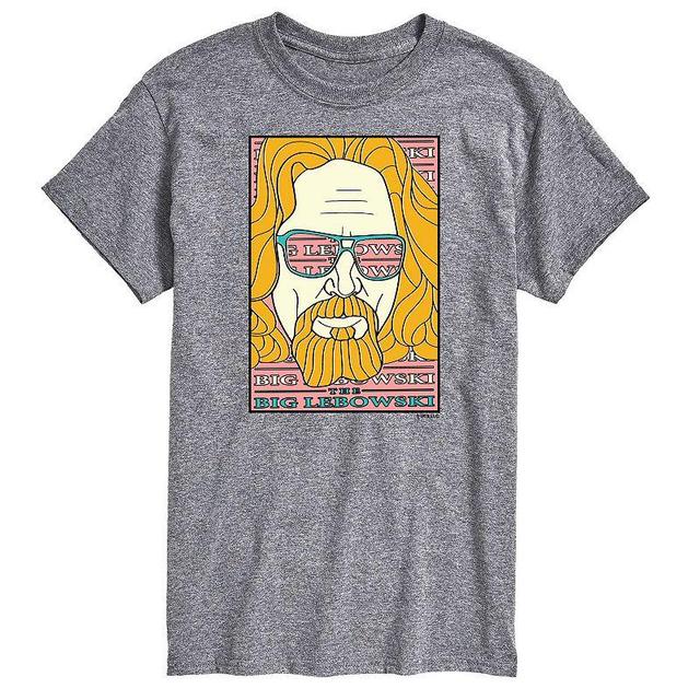 Big & Tall The Big Lebowski Graphic Tee, Mens Med Grey Product Image