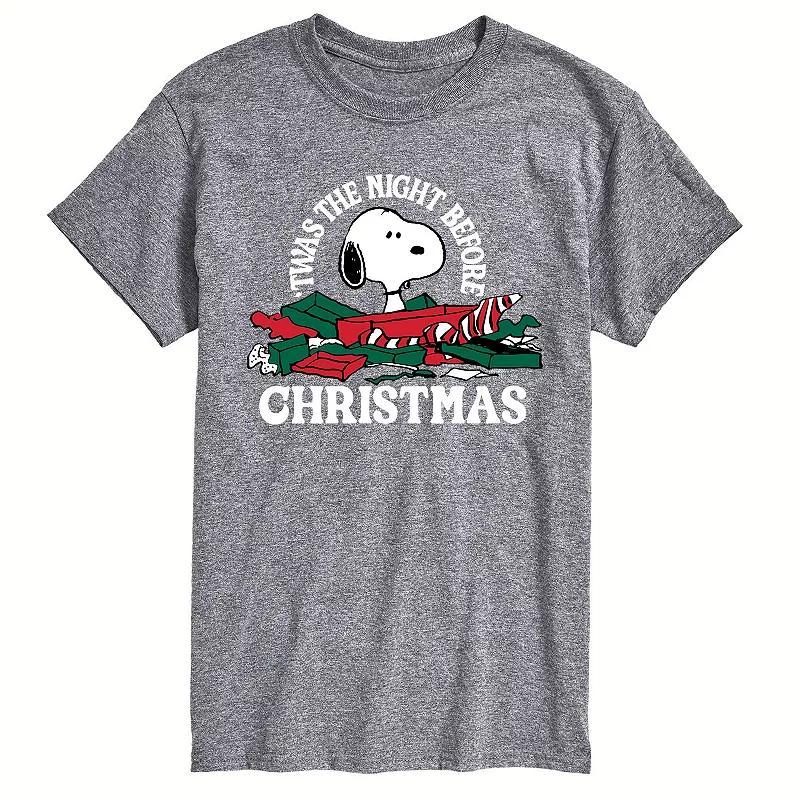 Mens Peanuts Twas The Night Before Christmas Tee Product Image