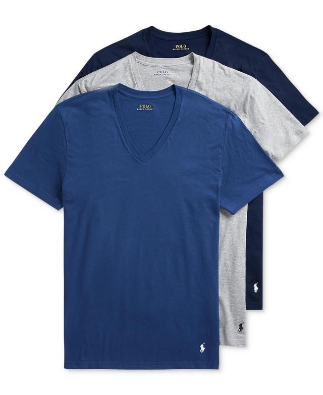 Classic Fit Cotton Wicking V-Neck T-Shirt 3-Pack Product Image