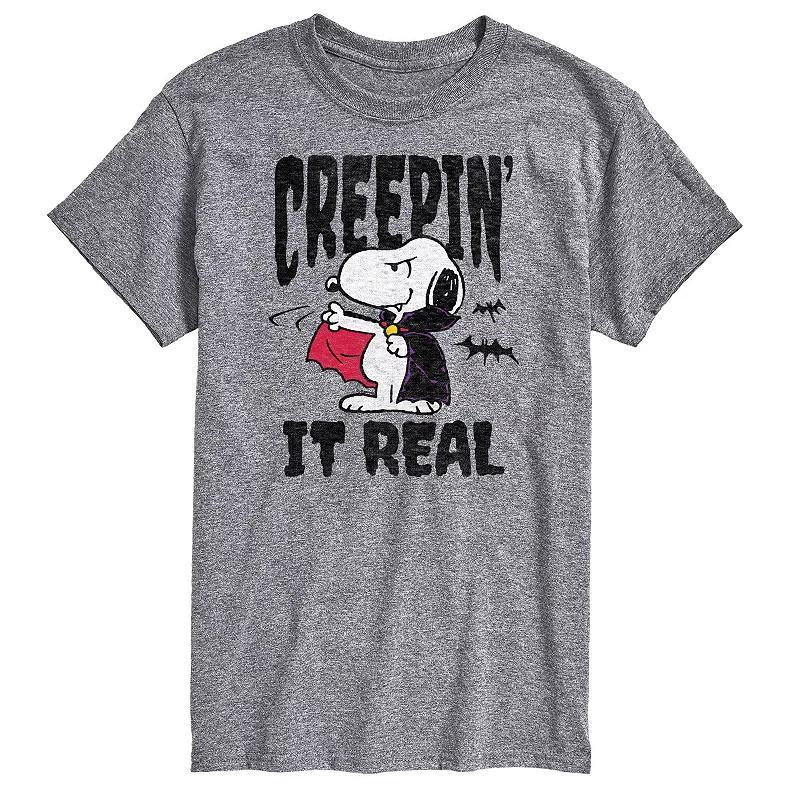 Big & Tall Peanuts Creepin It Real Graphic Tee, Mens Product Image