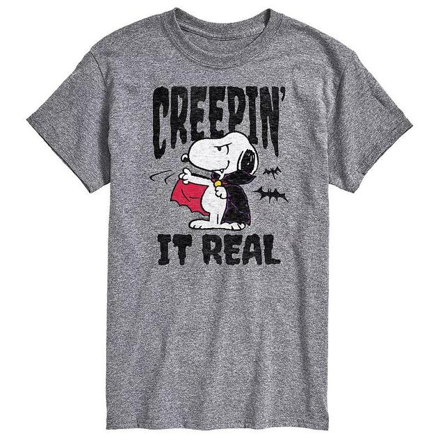 Mens Peanuts Snoopy Vampire Creepin It Real Graphic Tee Product Image