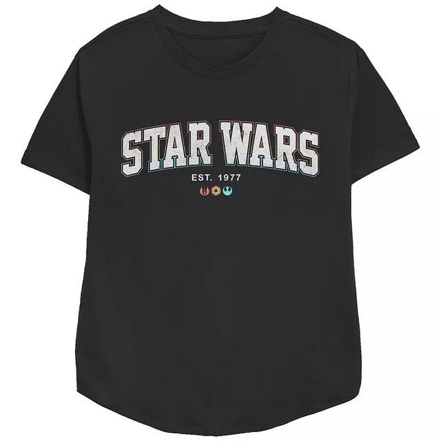 Womens Star Wars Est. 1977 Relaxed Fit Graphic Tee, Girls Product Image