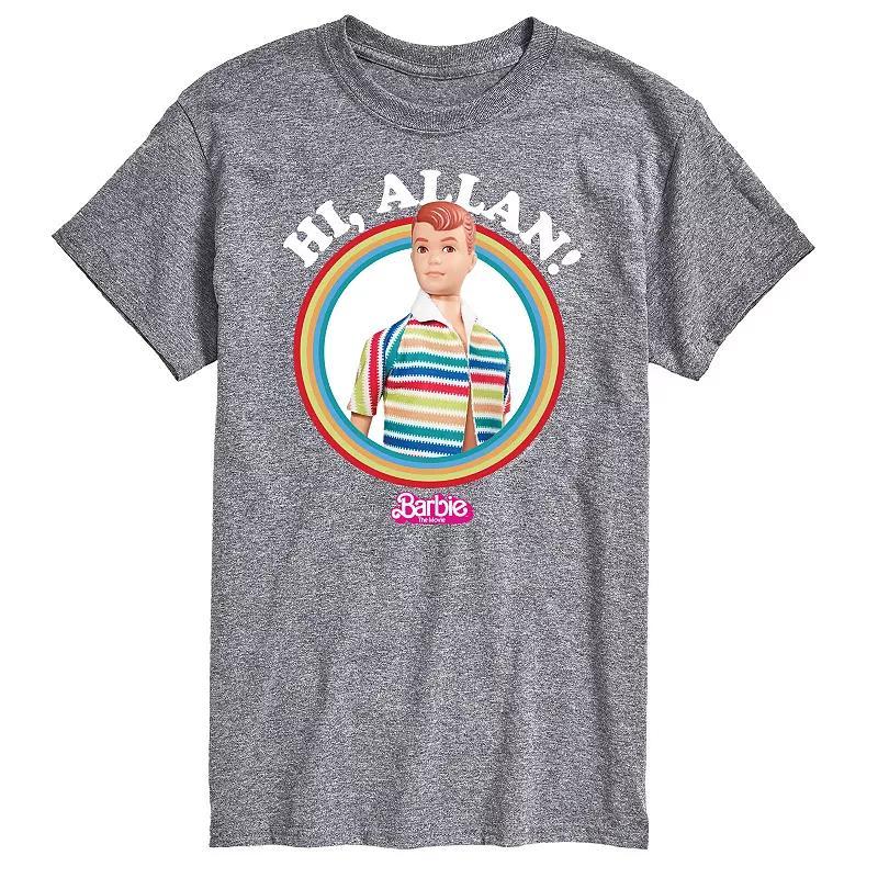 Big & Tall Barbie The Movie Theatrical Hi Allan Graphic Tee, Mens Blue Product Image