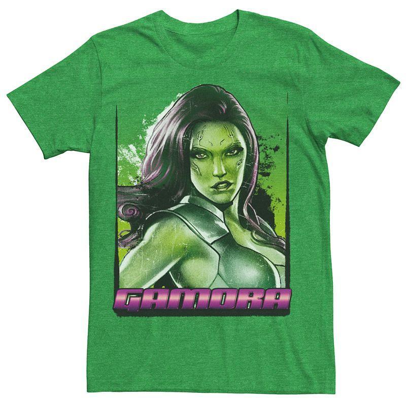 Mens Marvel Guardians of the Galaxy Gamora Shading Graphic Tee Kelly Grey Product Image