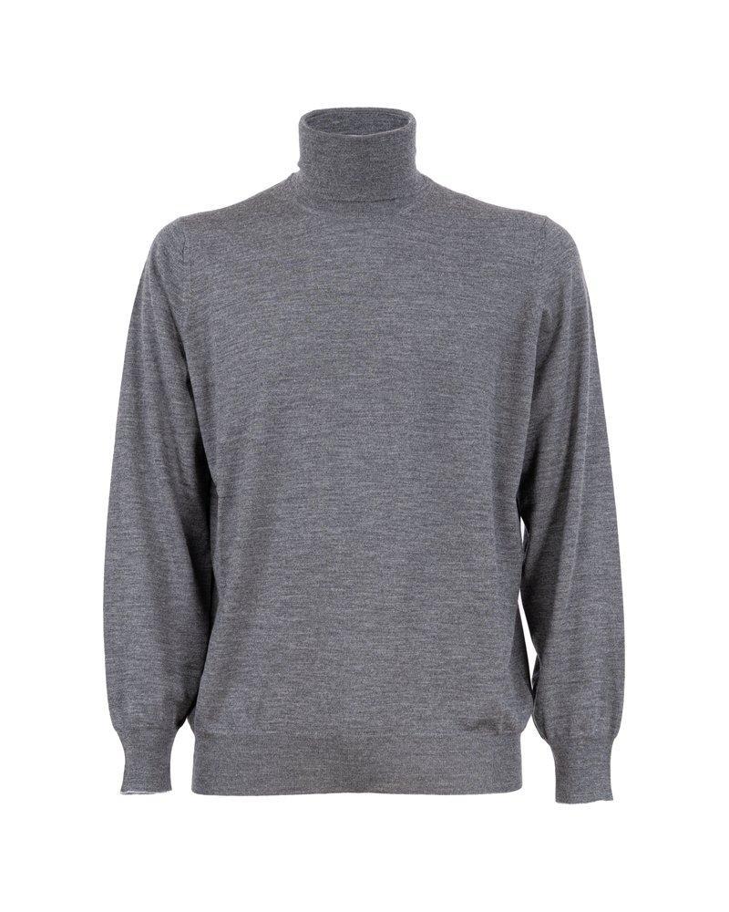 Turtleneck Jumper In Grey Product Image