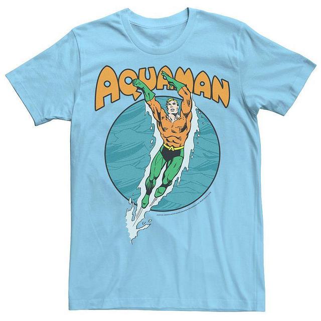 Mens DC Comics Aquaman Swimming Dance Tee Product Image