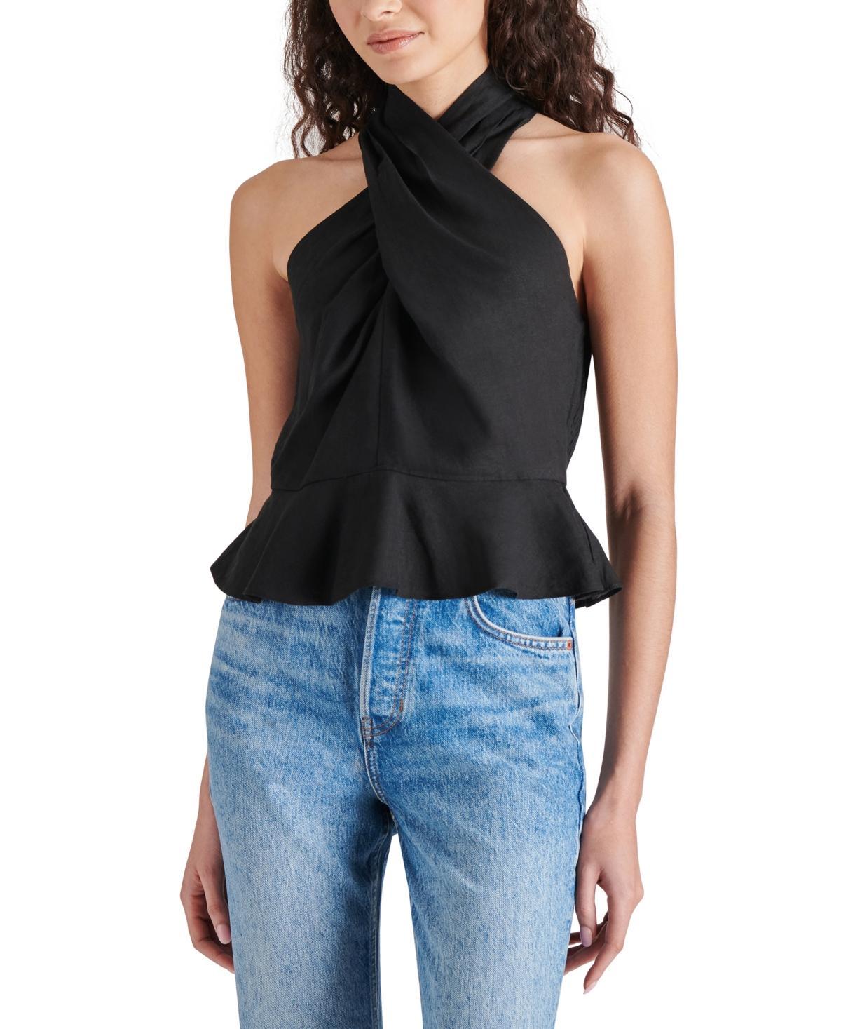 Women's Kosta Halter-Neck Peplum Top Product Image