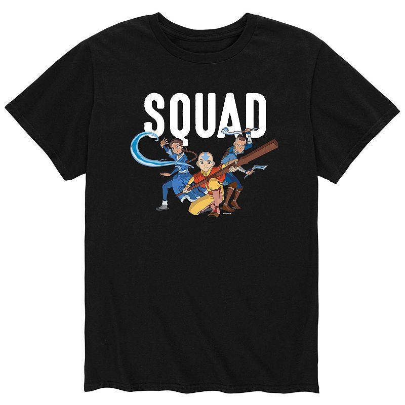 Big & Tall Avatar The Last Airbender Squad Graphic Tee, Mens Black Product Image