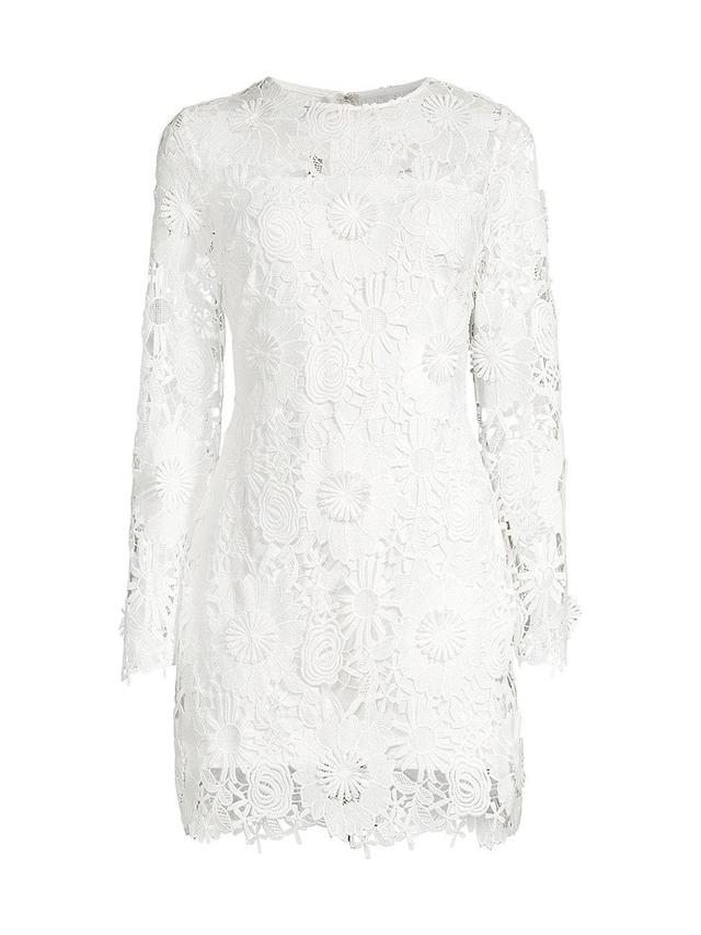 Womens Nessa 3D Lace Minidress Product Image