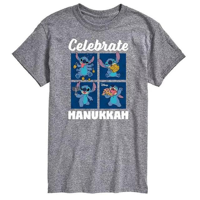 Disneys Lilo & Stitch Mens Celebrate Hanukkah Graphic Tee Product Image