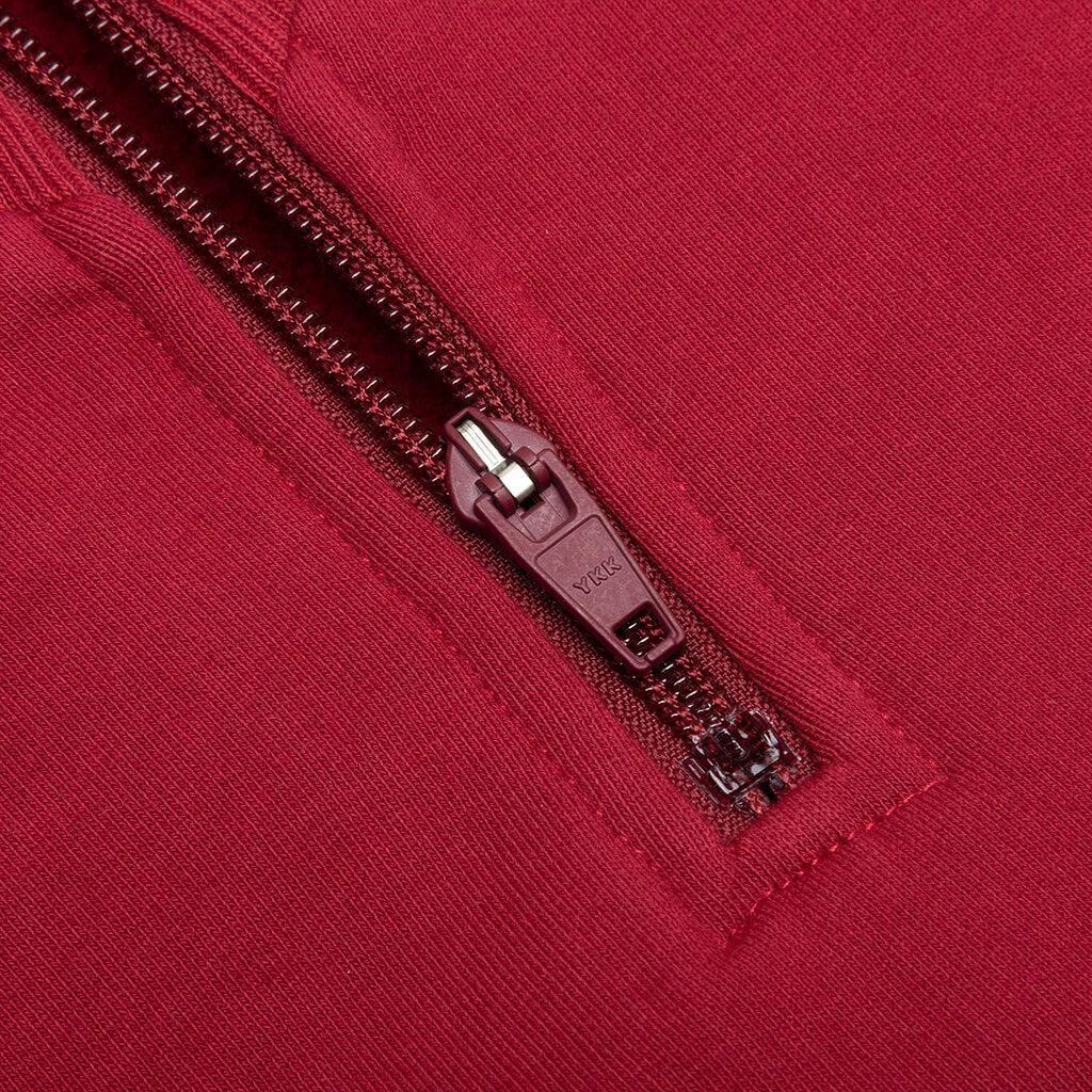 Gastromaniac Overlay Half Zip Fleece - Maroon Male Product Image