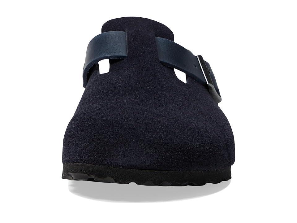 Birkenstock Boston - Suede/Oiled Leather (Midnight) Men's Sandals Product Image