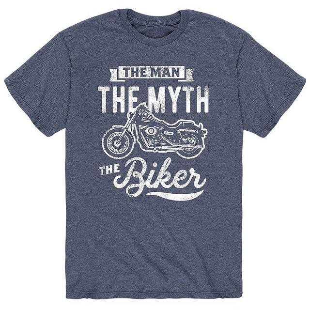 Mens The Man Myth Biker Tee Blue Product Image