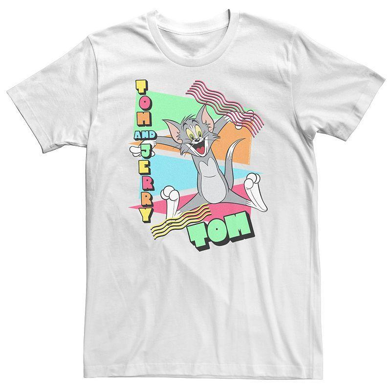 Big & Tall Tom & Jerry 90s Triangle Tee, Mens Product Image