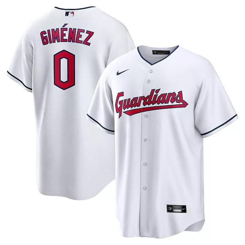 Mens Nike Andrs Gimnez White Cleveland Guardians Home Replica Player Jersey Product Image