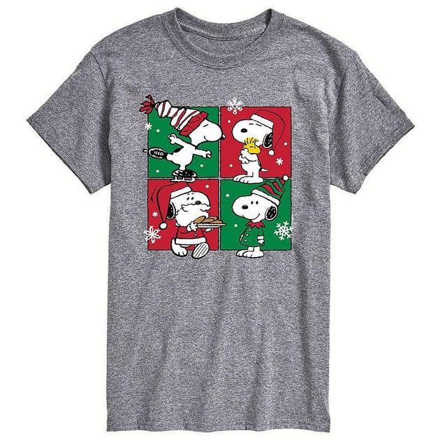 Mens Peanuts Christmas Grid Tee Product Image