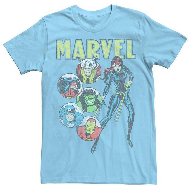 Mens Marvel Avengers Vintage Group Circles Tee Product Image