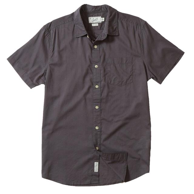 Portofino Featherweight Poplin Short Sleeve Shirt - Forged Iron Product Image