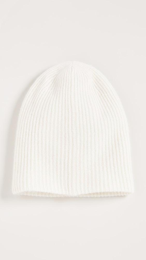 White + Warren Cashmere Plush Rib Beanie | Shopbop Product Image