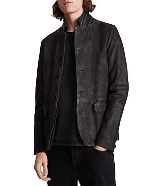 Allsaints Survey Regular Fit Leather Blazer Product Image