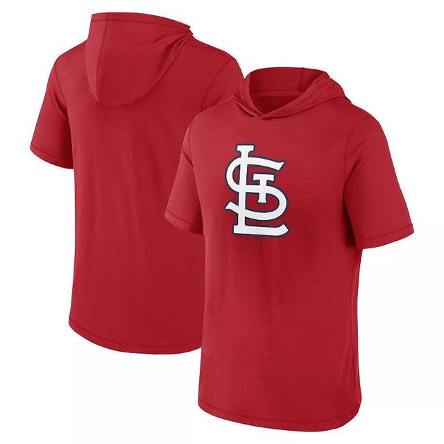 Mens Fanatics Branded St. Louis Cardinals Short Sleeve Hoodie T-Shirt Product Image