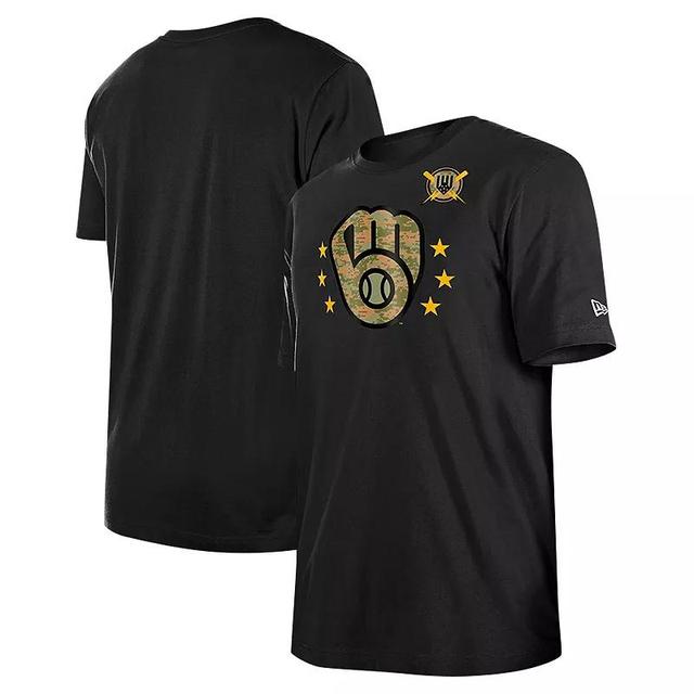 Mens New Era Milwaukee Brewers 2024 Armed Forces Day T-Shirt Product Image