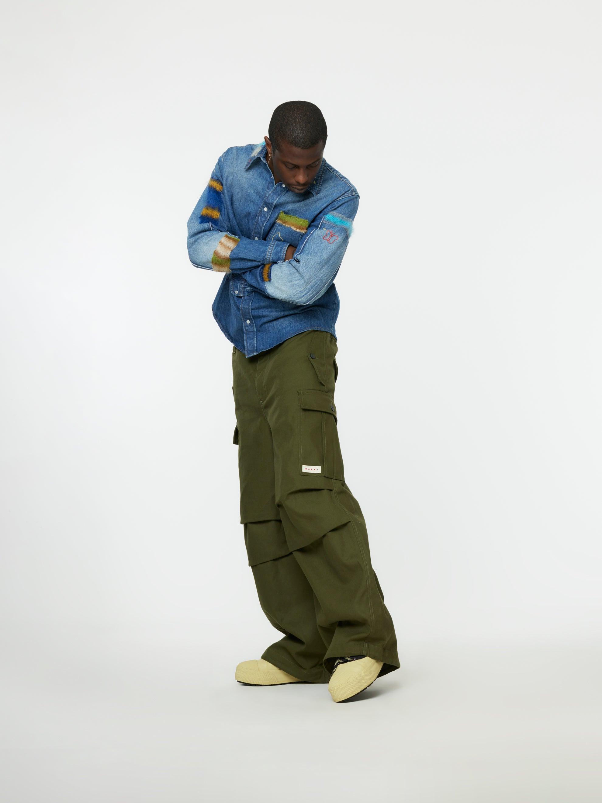 Garbardine Workwear Pants (Leaf Green) Product Image