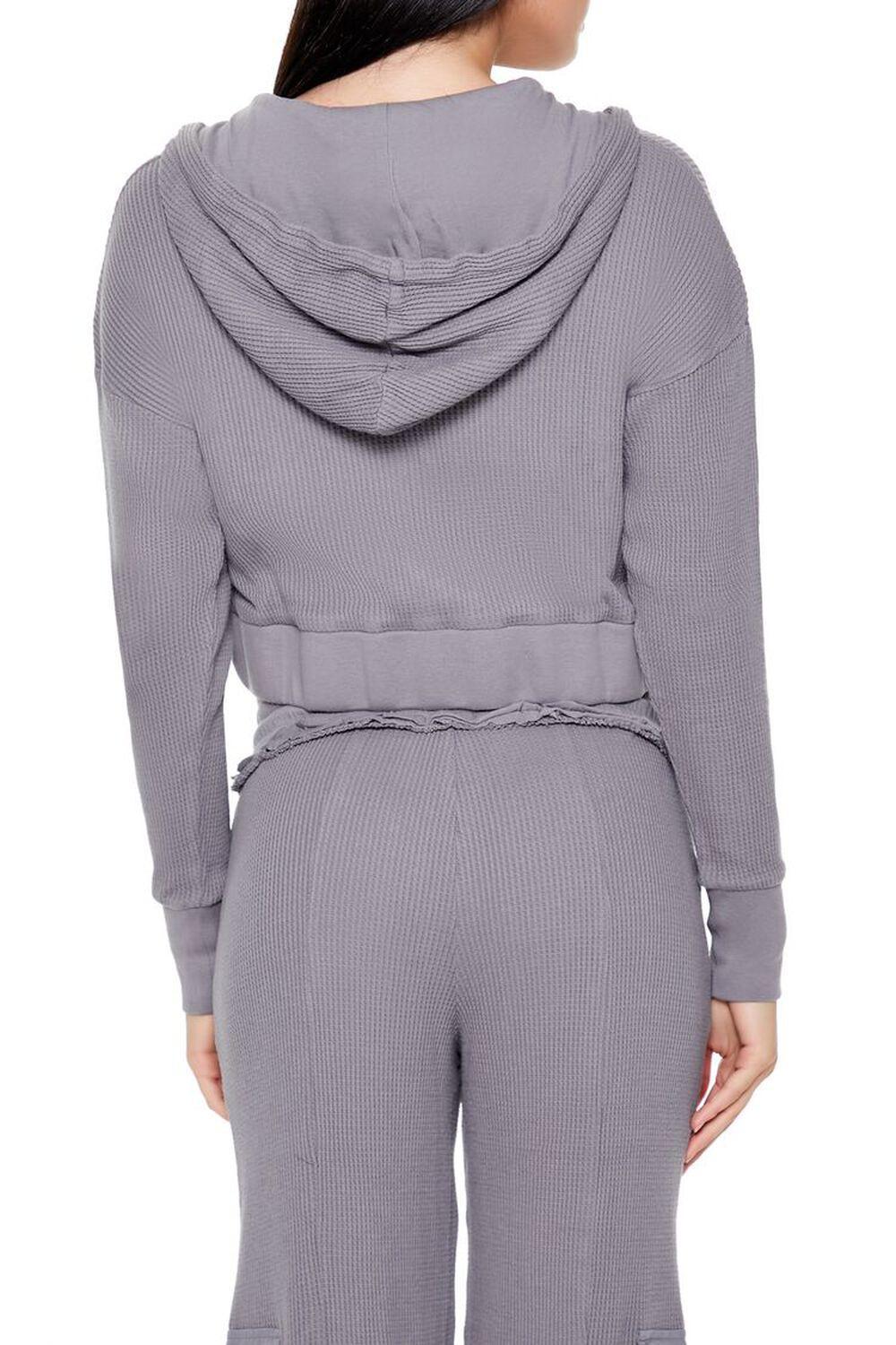 Hooded Thermal Pajama Zip-Up Jacket | Forever 21 Product Image