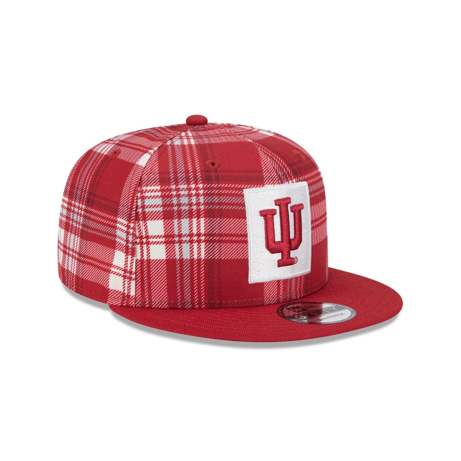 Indiana Hoosiers Plaid 9FIFTY Snapback Hat Male Product Image