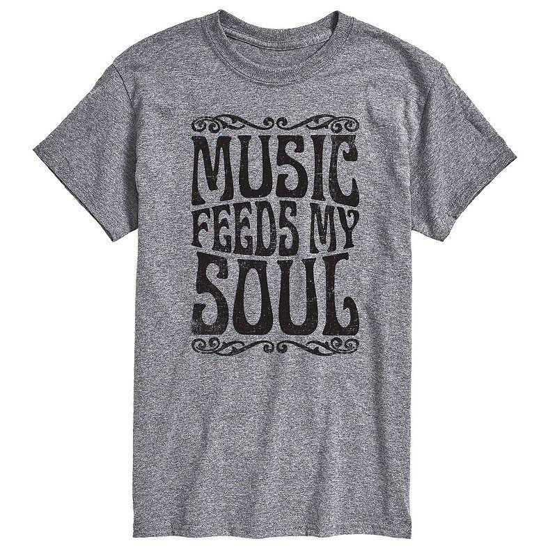 Mens Music Feeds My Soul Tee Product Image