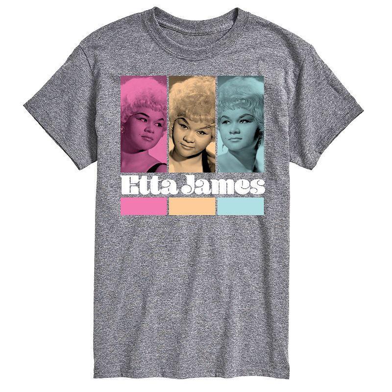 Big & Tall Etta James Grid Tee, Mens Product Image