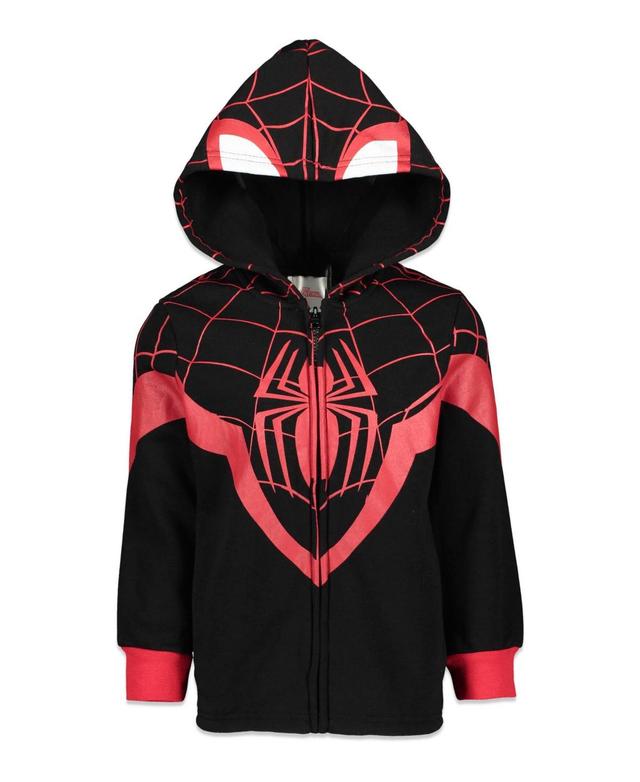 Marvel Toddler Boys Spider-Man Spider-Verse Venom Zip Up Hoodie to Product Image