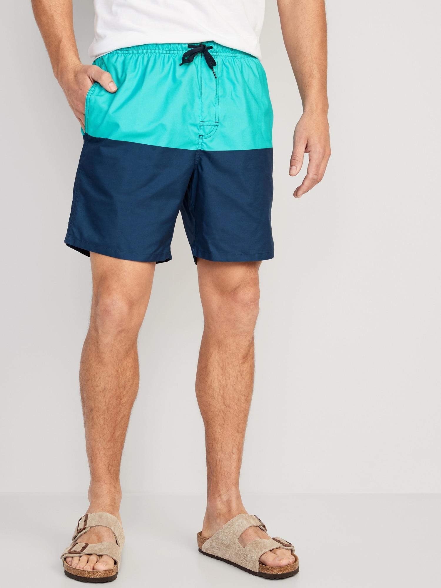 Printed Swim Trunks for Men --7-inch inseam Product Image