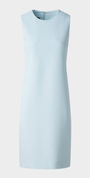 Sleeveless Wool Crepe Double-Face Sheath Dress Product Image