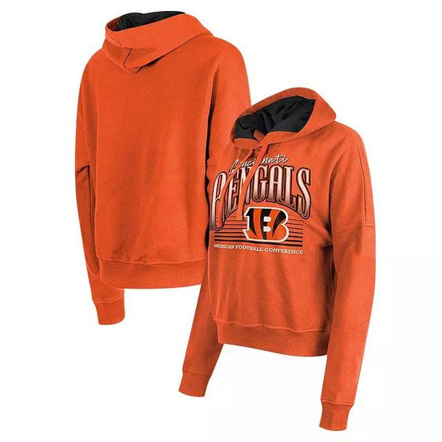 Womens New Era Cincinnati Bengals Boxy Pullover Hoodie Product Image