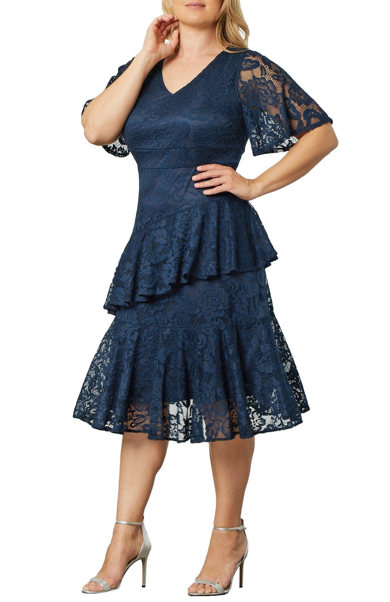 Lace Affair Cocktail Dress - Plus Product Image