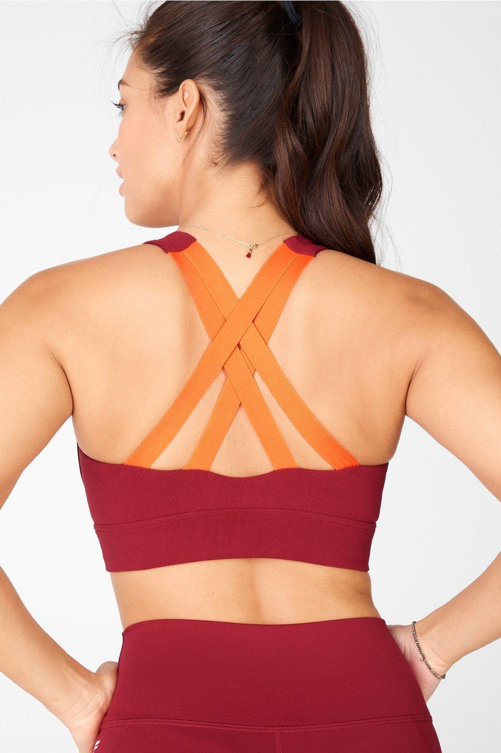 Fabletics Freya SculptKnit Sports Bra Womens red Size XS Product Image