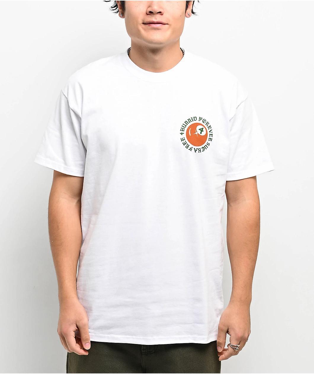 4Hunnid 4 Ball White T-Shirt Product Image